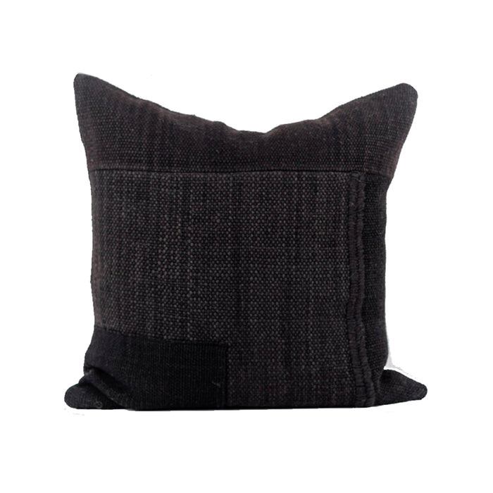 Makun Patchwork Pillow - Black