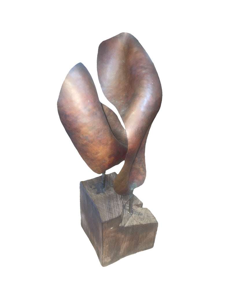 1950’s Copper Sculpture On Stand