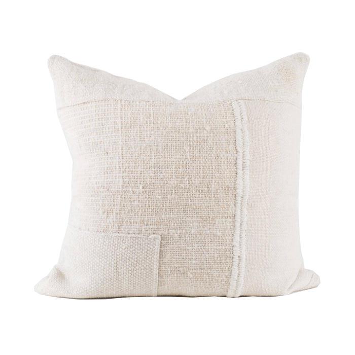 Makun Patchwork Pillow - White