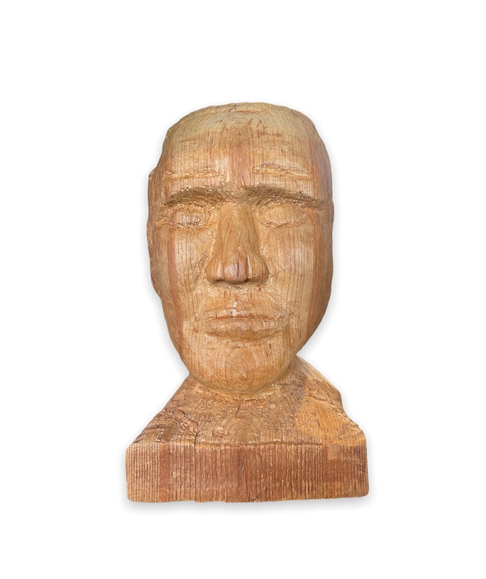 Vintage Wooden Bust