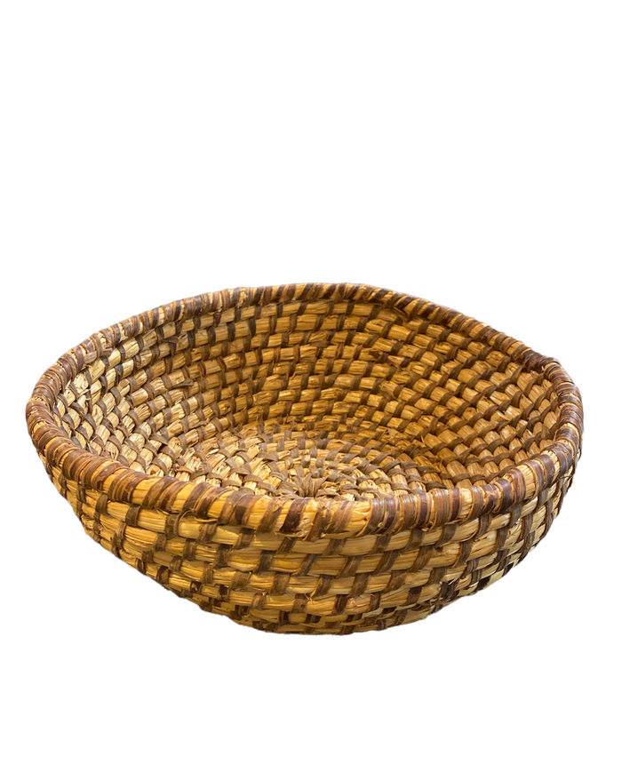 Antique French Round Basket