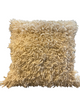 Makun Shaggy Pillow - White