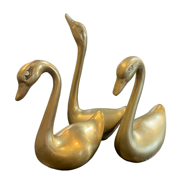 Brass Ducks - Large Set of 3