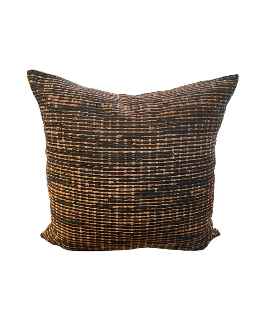 Vintage Leather Weave  Pillow