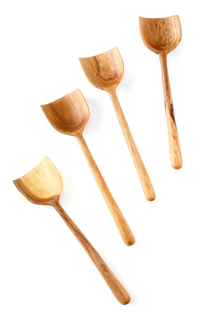 Olive Wood Shovel Serving Spoons