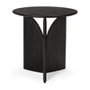 Teak Fin Black Side Table - Varnished| Ethnicraft