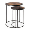 Bronze Copper Nesting Side Table - Set of 2 | Ethnicraft