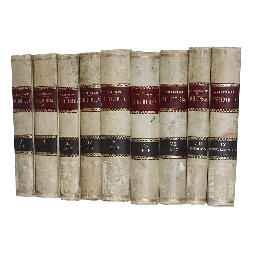 Vellum 9 Volume Book Set 1885
