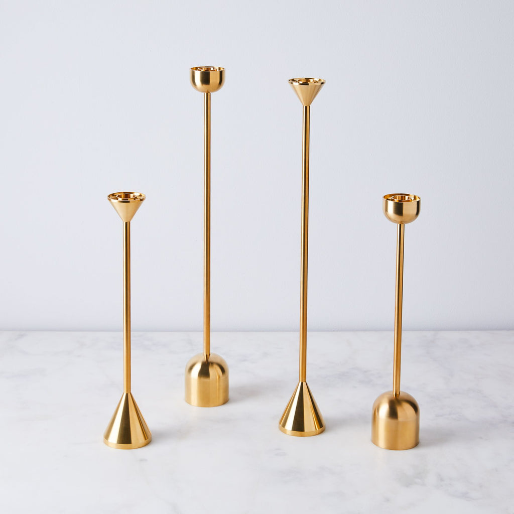Brass Cone Candle Holder