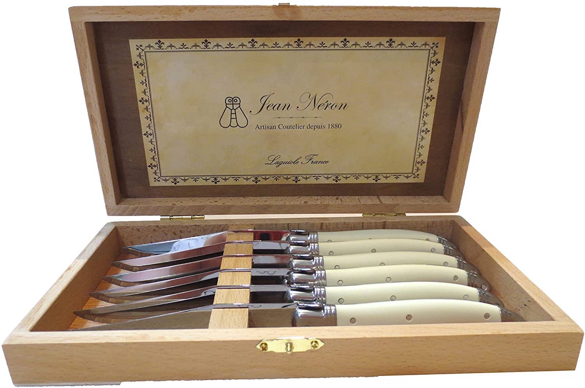 Laguiole France Jean Neron Steak Knife 6 Piece Set Beautiful Mess Home & Garden