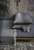 Jules Black Herringbone Pillow