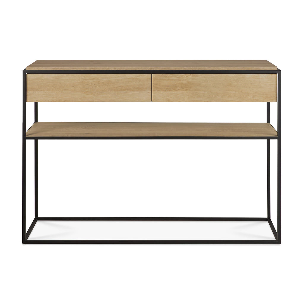 Oak Monolit Console - Black Metal | Ethnicraft