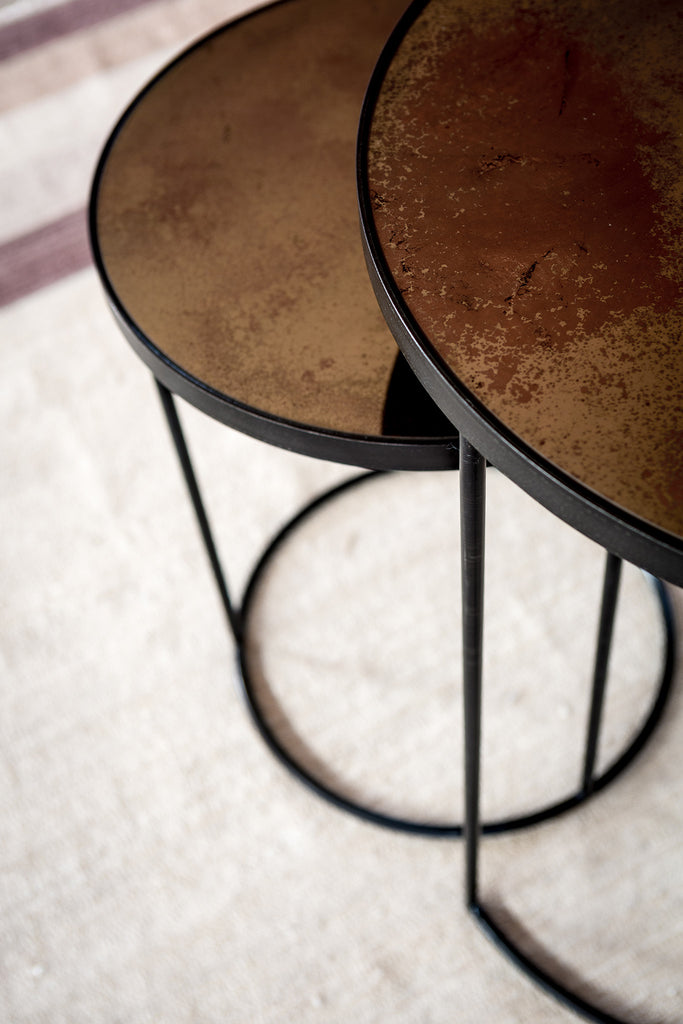 Bronze Copper Nesting Side Table - Set of 2 | Ethnicraft
