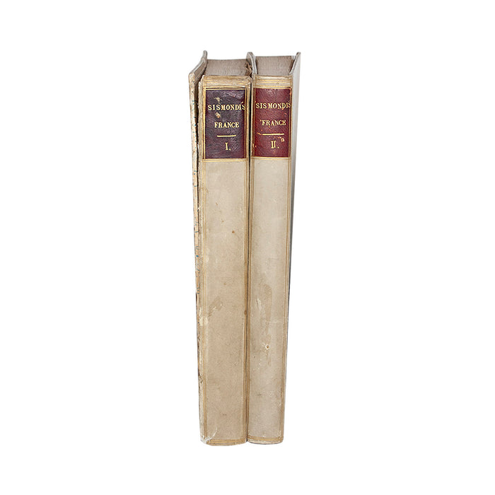 Vellum 2 Volume Book Set 1839