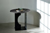 Teak Arc Black Side Table - Varnished | Ethnicraft