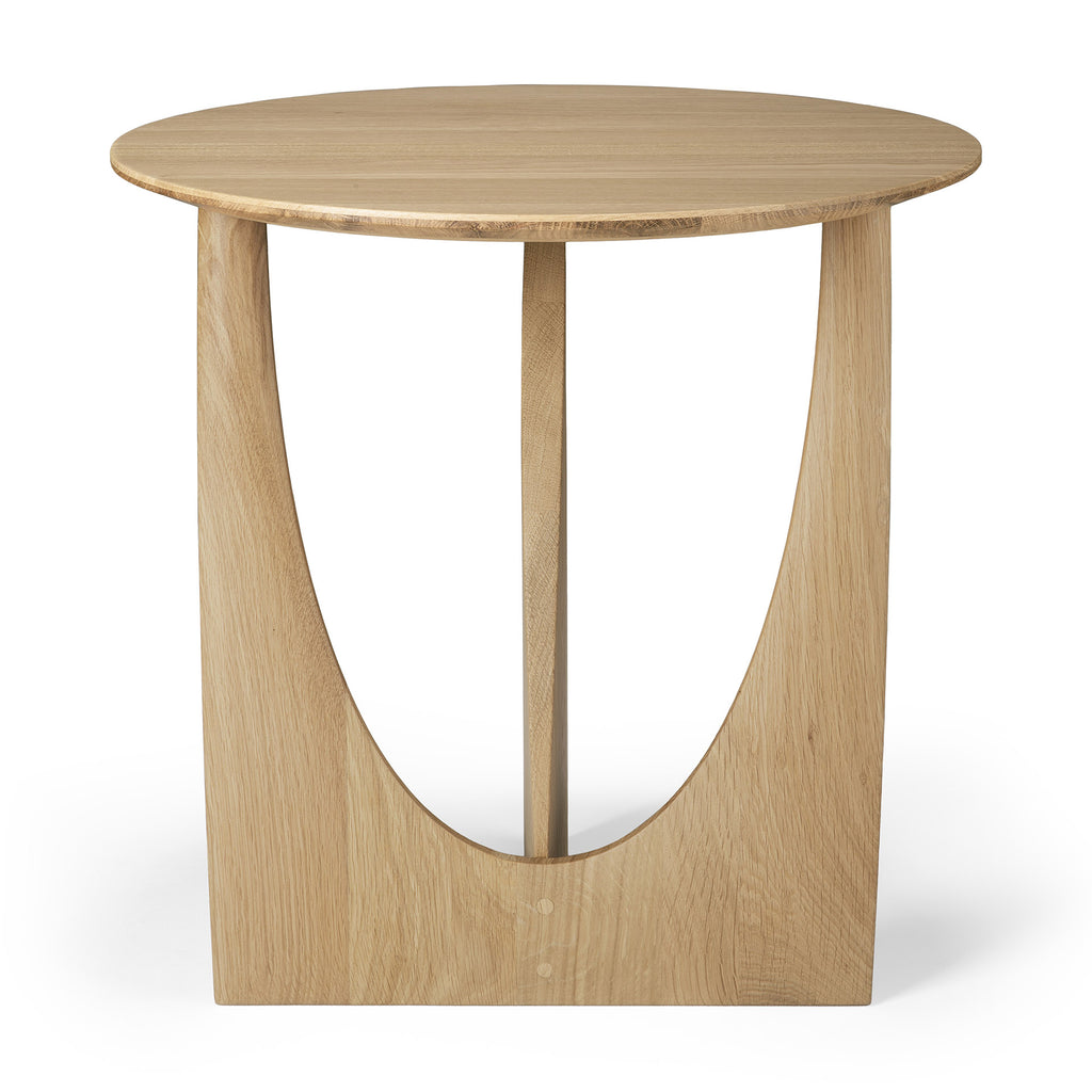 Oak Geometric Side Table - Varnished | Ethnicraft