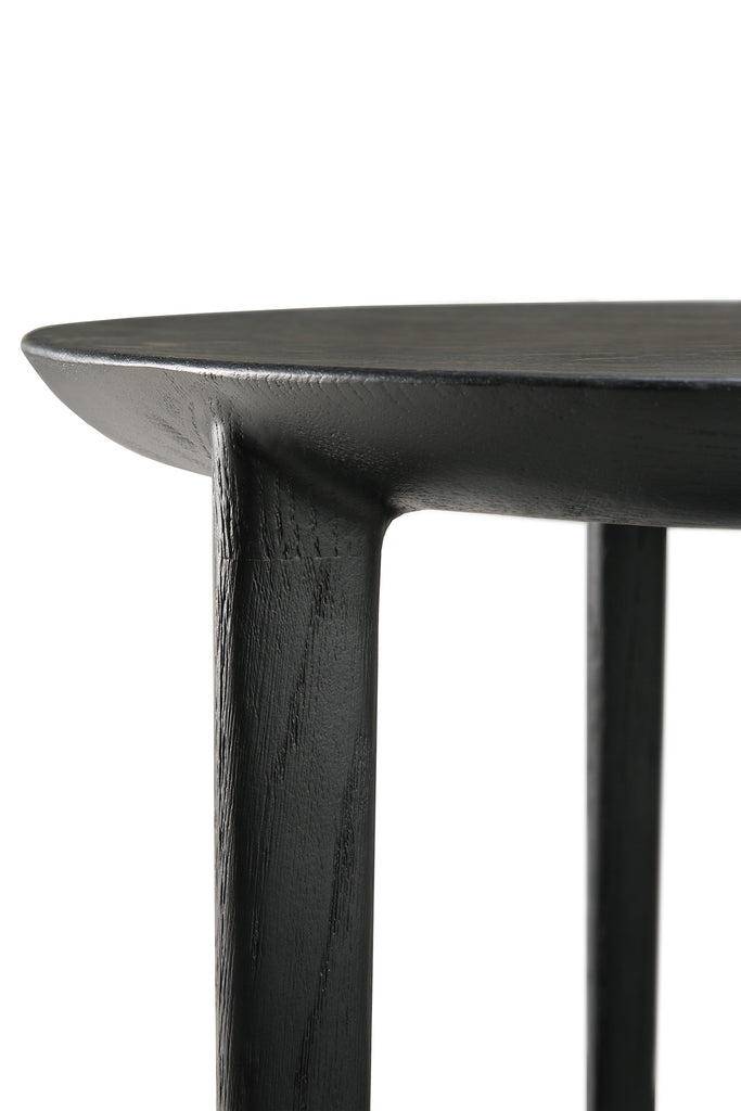 Oak Bok Black Side Table - Varnished | Ethnicraft