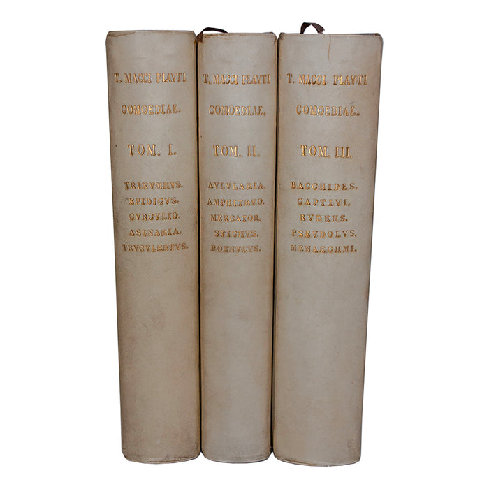 Vellum 3 Volume Book Set 1881-1886