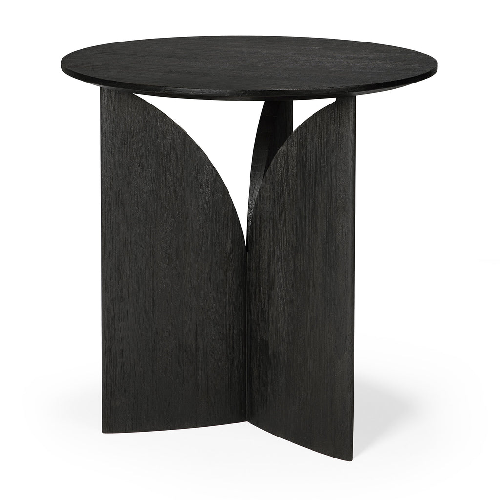 Teak Fin Black Side Table - Varnished| Ethnicraft