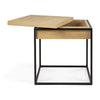 Oak Monolit Side Table - Black Metal | Ethnicraft