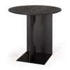 Teak Arc Black Side Table - Varnished | Ethnicraft